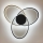 Zuma Line - Plafoniera LED LED/60W/230V 3000/4000/6000K nero/oro