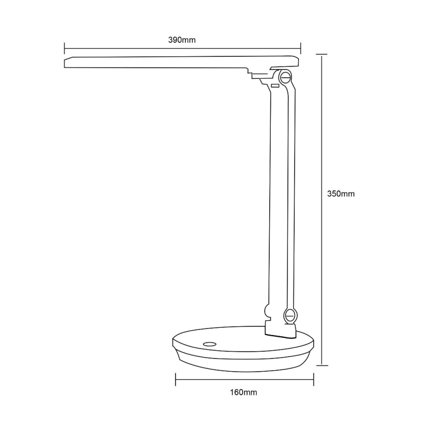 Zuma Line - Lampada da tavolo LED/5W/230V 3000-6000K nero