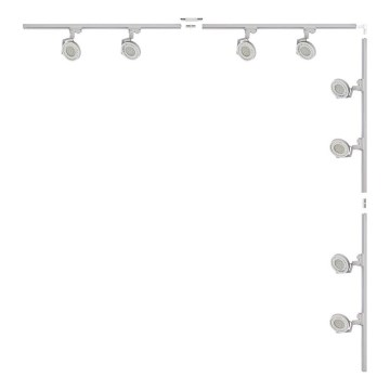 Zuma Line - Spot a soffitto del sistema 8xGU10/15W/230V bianco