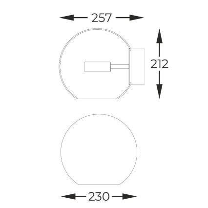 Zuma Line - Applique a LED LED/5W/230V cromo lucido