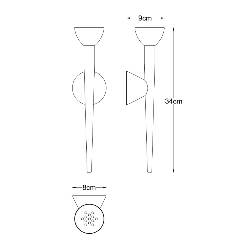 Zuma Line - Lampada da parete a LED/5W/230V dorata