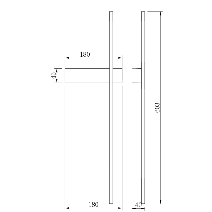 Zuma Line - Applique LED/8W/230V 3000/4000/6000K 60 cm dorata