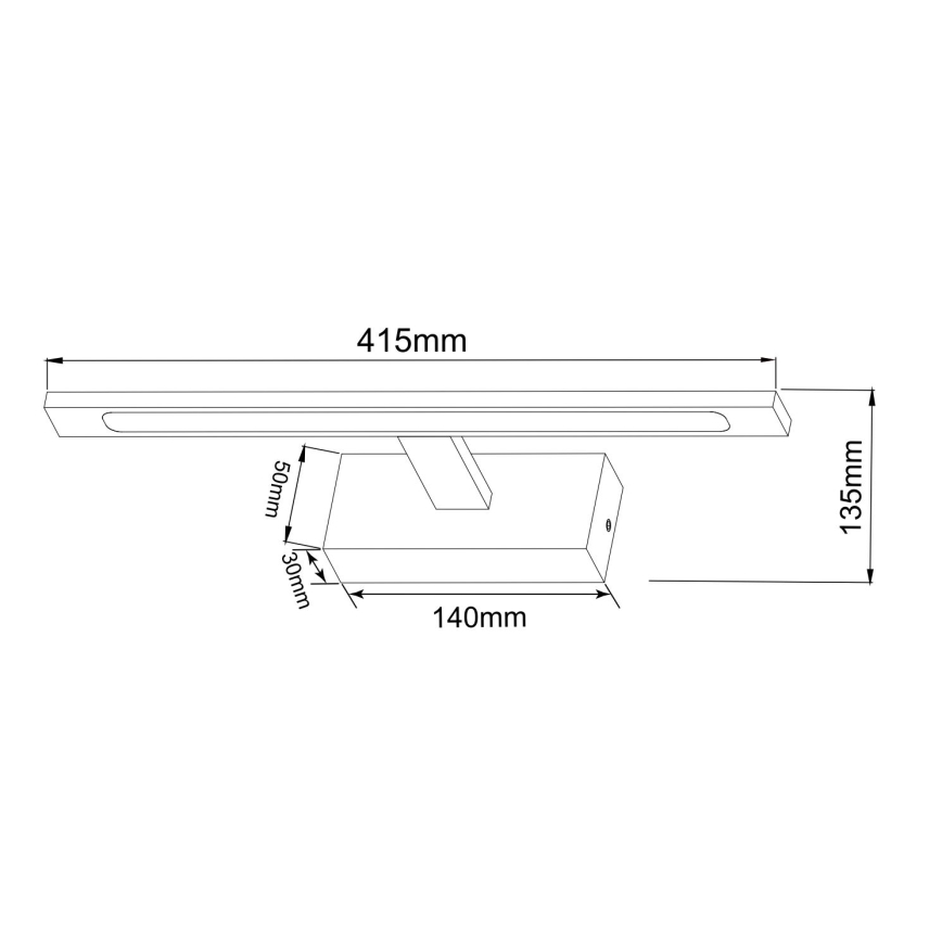 Zuma Line - Illuminazione a LED per specchi da bagno LED/12W/230V 41 cm IP44 oro