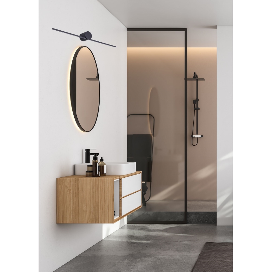 Zuma Line - Illuminazione a LED per specchi da bagno LED/6W/230V 40 cm IP44 nero