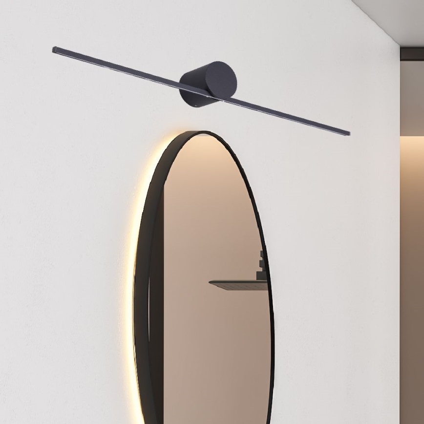 Zuma Line - Illuminazione a LED per specchi da bagno LED/6W/230V 40 cm IP44 nero