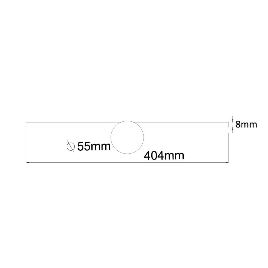 Zuma Line - Illuminazione a LED per specchi da bagno LED/6W/230V 40 cm IP44 nero