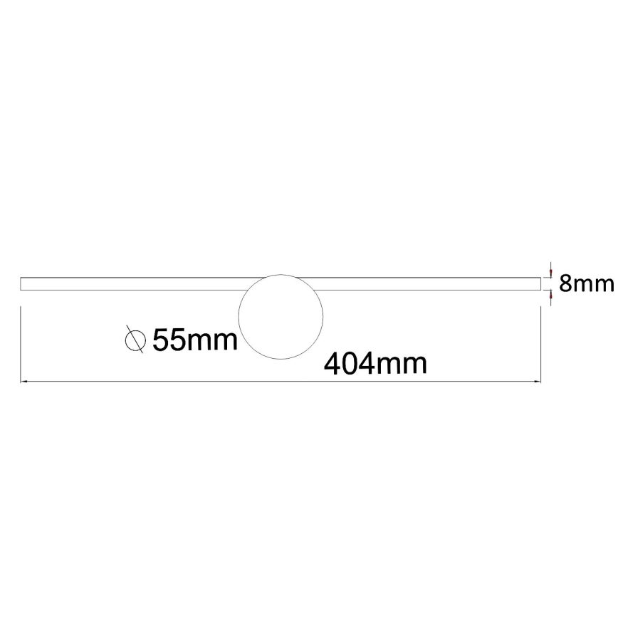 Zuma Line - Illuminazione a LED per specchi da bagno LED/6W/230V 40 cm IP44 cromo lucido