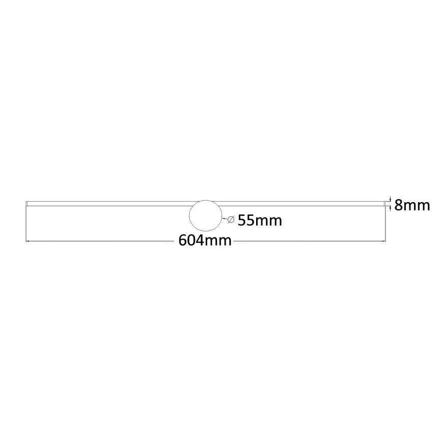 Zuma Line - Illuminazione a LED per specchi da bagno LED/8W/230V 60 cm IP44 oro