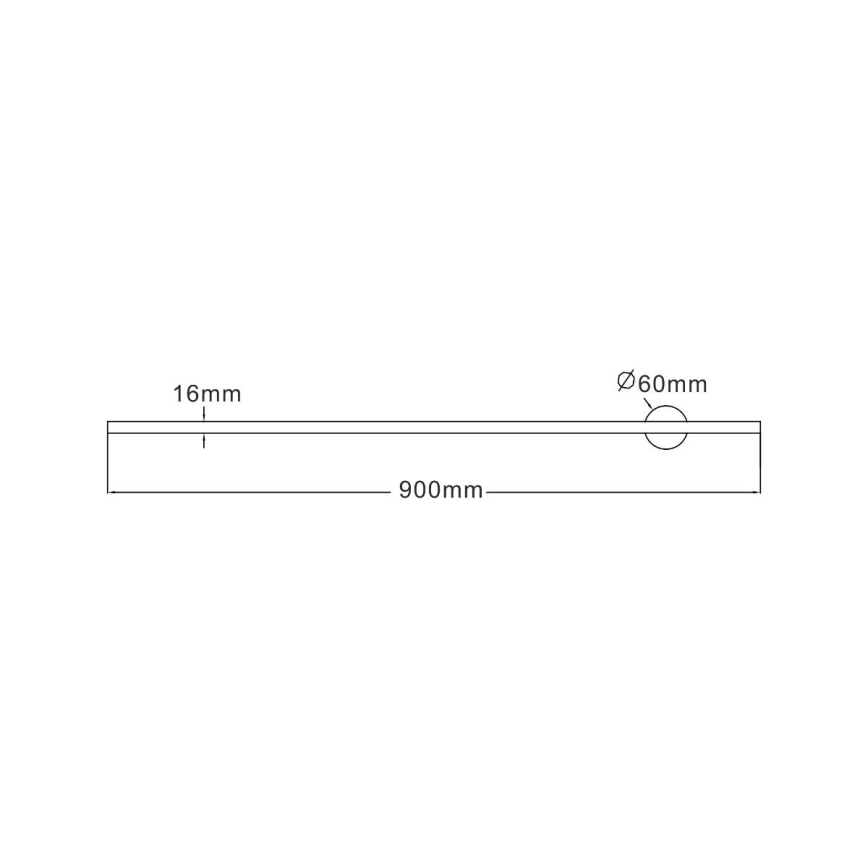 Zuma Line - Applique a LED LED/12W/230V 90 cm nero