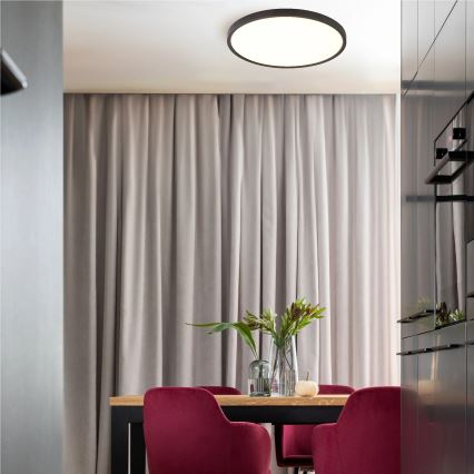 Zuma Line - Plafoniera LED CAMI/48W/230V 3000/4000/6000K Ø 60 cm nero